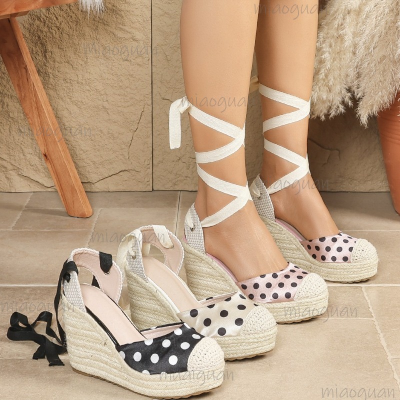 Espadrille Wedge Shoes - 2026 Neue Frühling-Sommer Damen Espadrille Keilsandalen