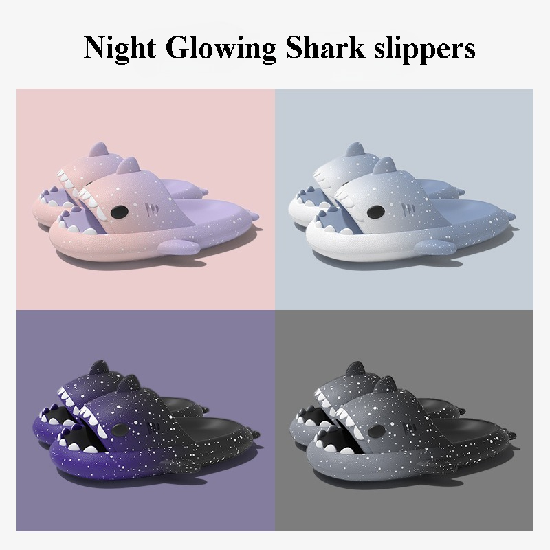 Women'S Shoes To Men'S - Nette Cartoon Shark Hausschuhe Für Frauen