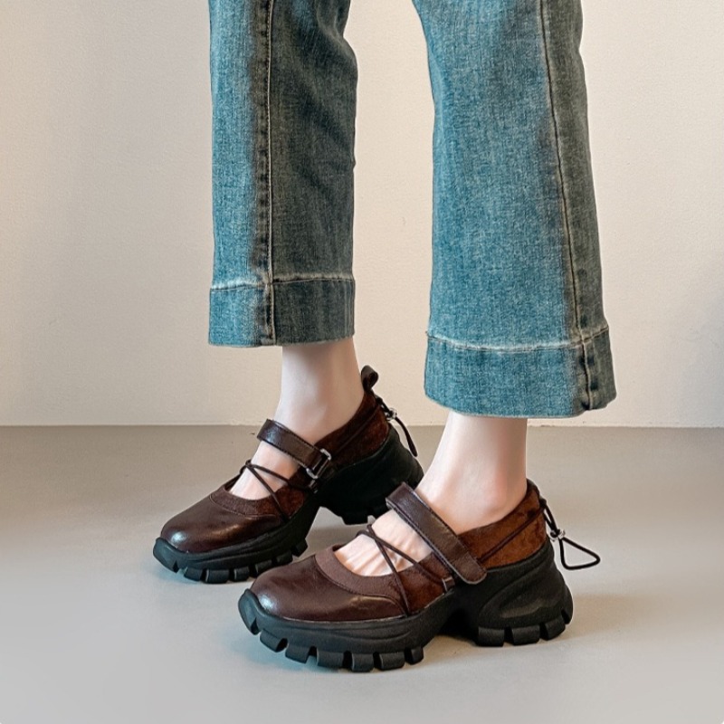 Women Shoes Wedges - Neue Retro-Ballett-Mary-Jane-Schuhe, modische Marken-Damen-Sneaker und Freizeitschuhe