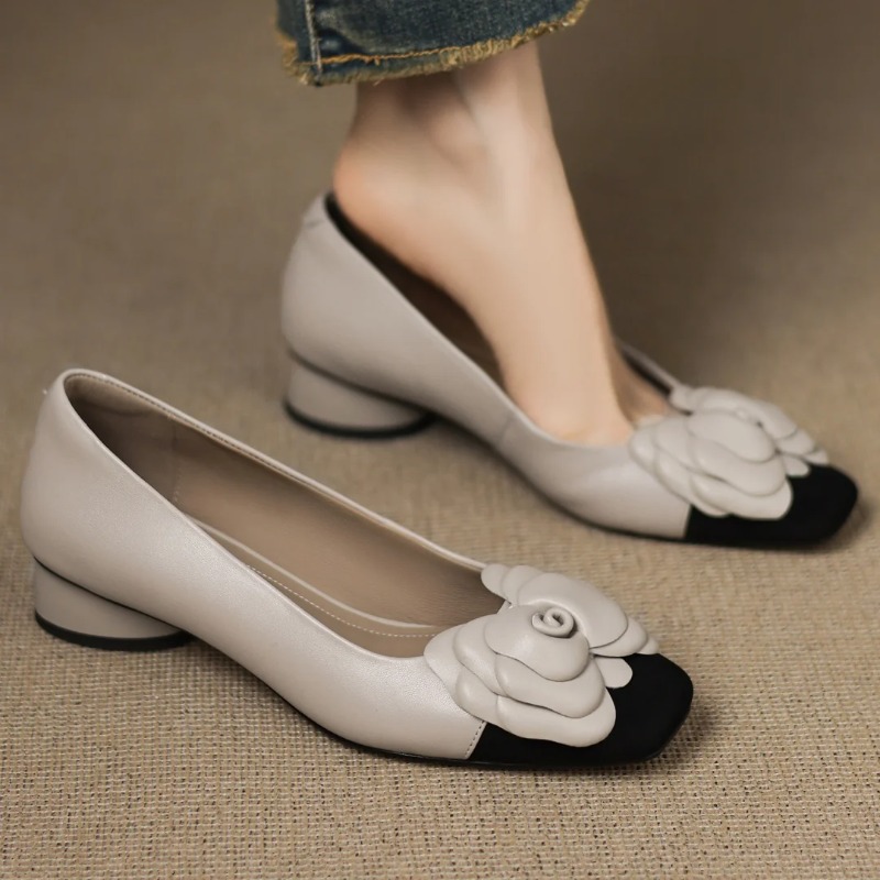 Women'S Heels - Plus Größe 34-41 Damen Schaffell Mix