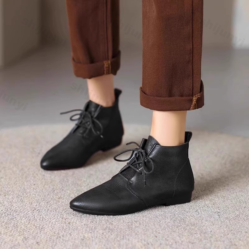 Women'S Shoes Trending 2025 - Kurze Damenstiefel 2022, Leder, neue Trends,
