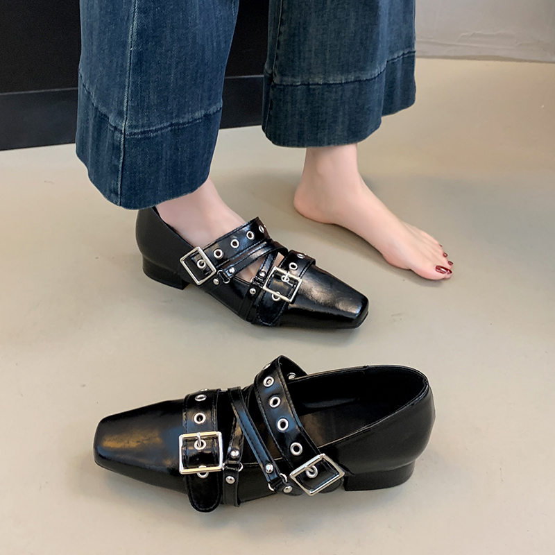 Shoes For Women Flats - Weibliche Schnalle Schuhe Ballerinas Mode Frauen