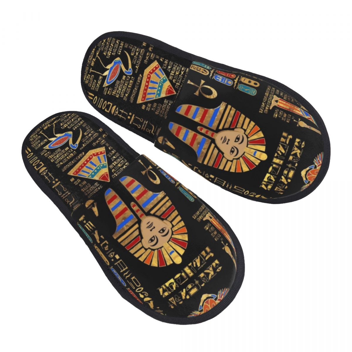 Women Shoes Egypt - Benutzerdefinierte ägyptische Hieroglyphen und Gottheiten Hausschuhe