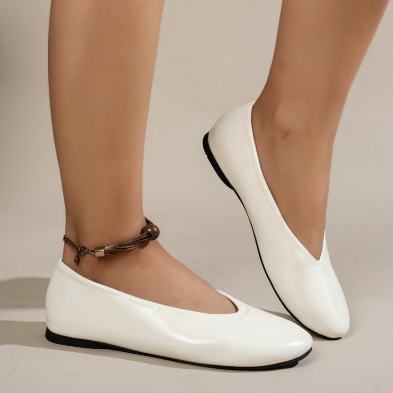 Women Shoes Wedges - Komfortable Runde Spitze Flache Schuhe Damen