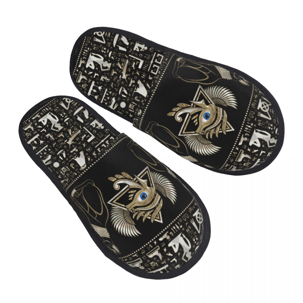 Women Shoes Egypt - Benutzerdefinierte ägyptische Katzen weiche Memory-Schaum-Hausschuhe für