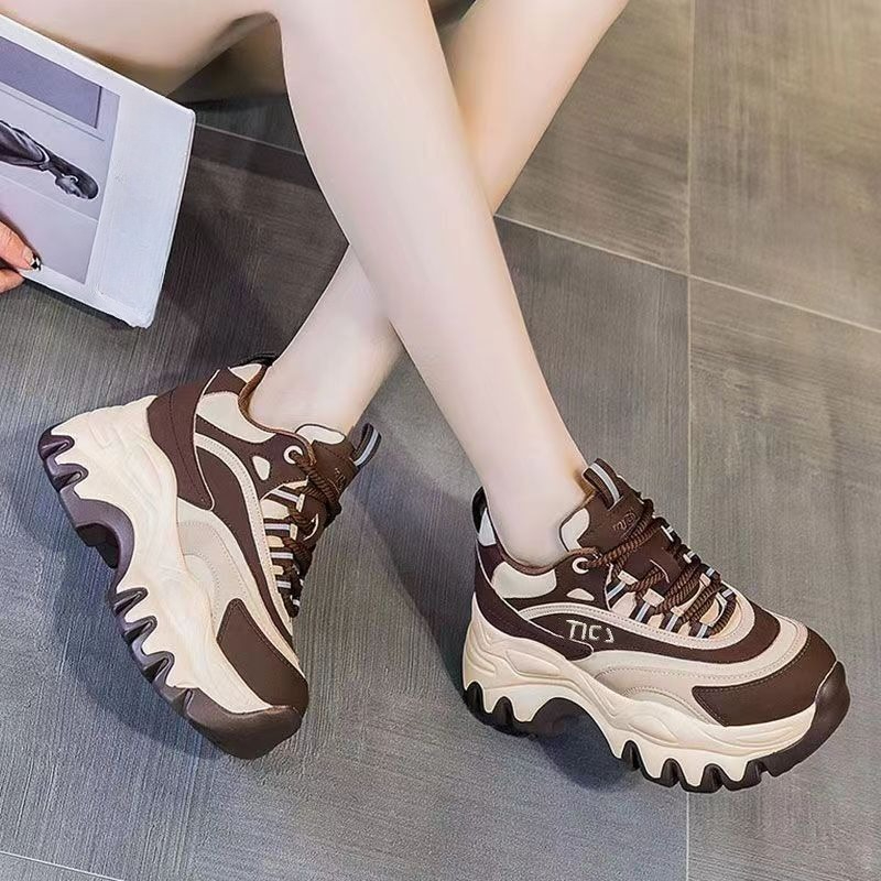 Women'S Shoes Trending 2025 - Vielseitige, höhenvergrößernde, dicke Sohle, Papa-Turnschuhe für