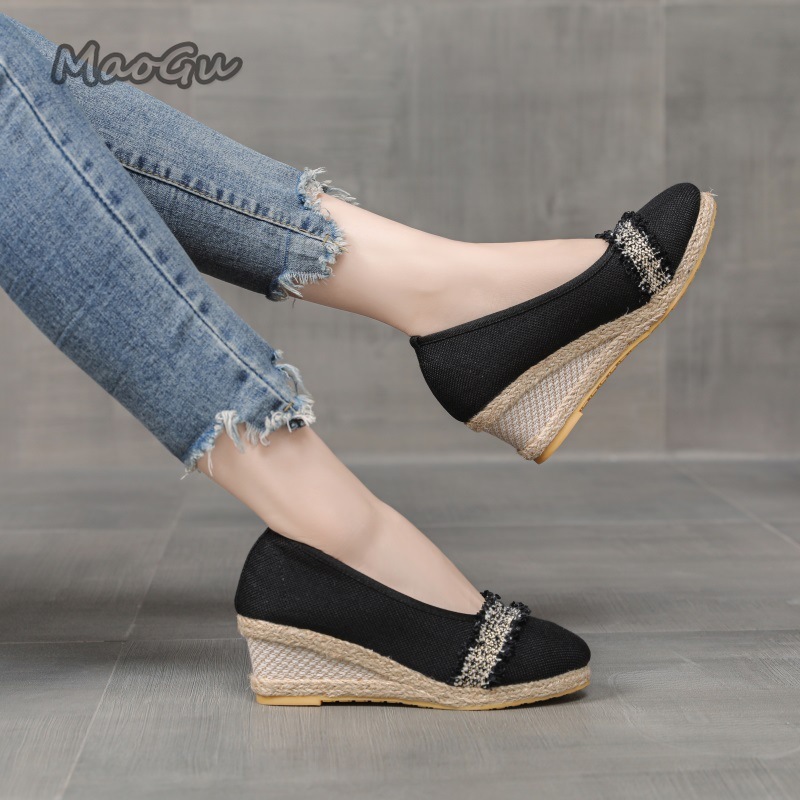 Damen-Espadrille-Keilabsatzsch – Espadrille Wedge Shoes Bewertung und Preis