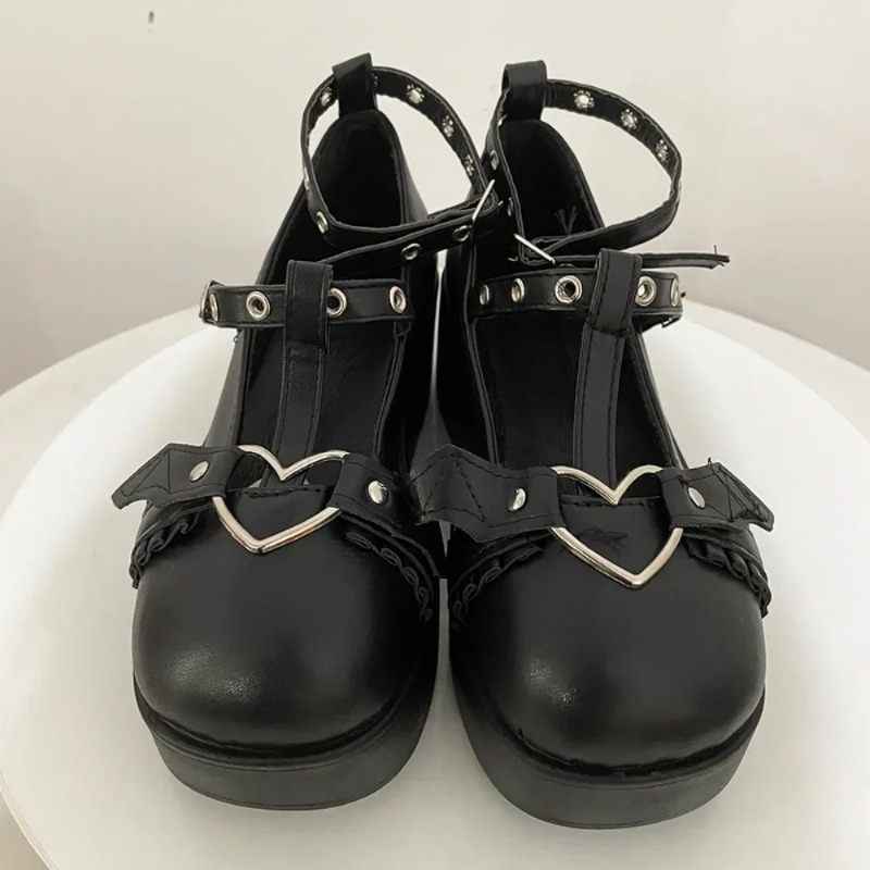 Neue Sweet Heart Buckle Wedges – Women Shoes Wedges Bewertung und Preis