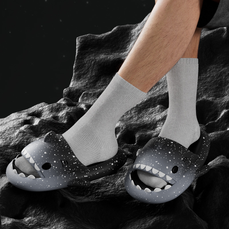 Nette Cartoon Shark Hausschuhe – Women'S Shoes To Men'S Bewertung und Preis