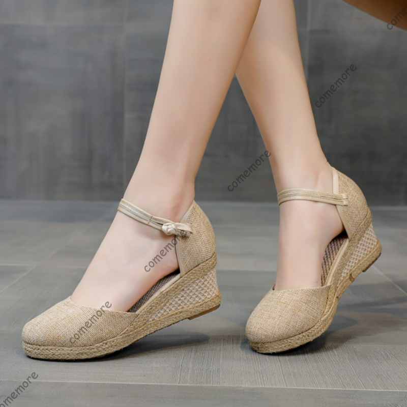 Comemore Sandalen mit hohem Ab – Espadrille Wedge Shoes Bewertung und Preis