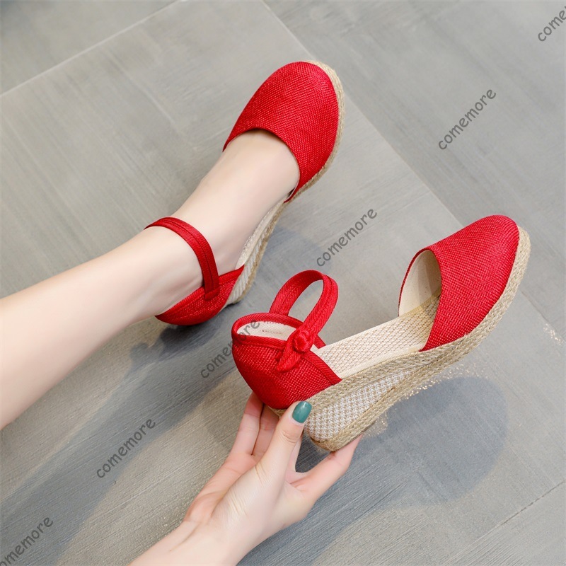 Comemore Sandalen mit hohem Ab – Espadrille Wedge Shoes Bewertung und Preis