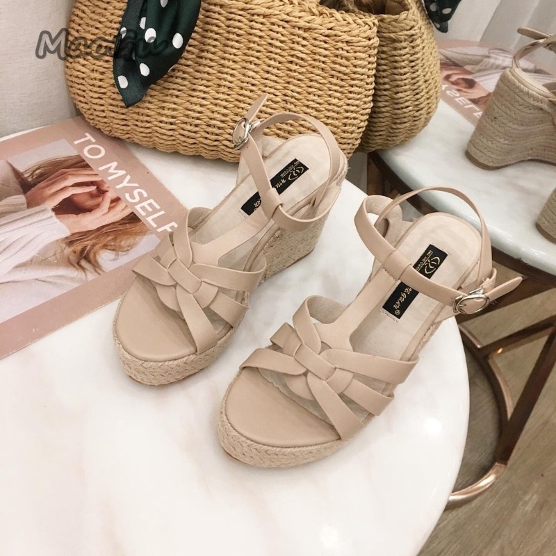 10CM Plateau-Sandalen für Dame – Espadrille Wedge Shoes Bewertung und Preis