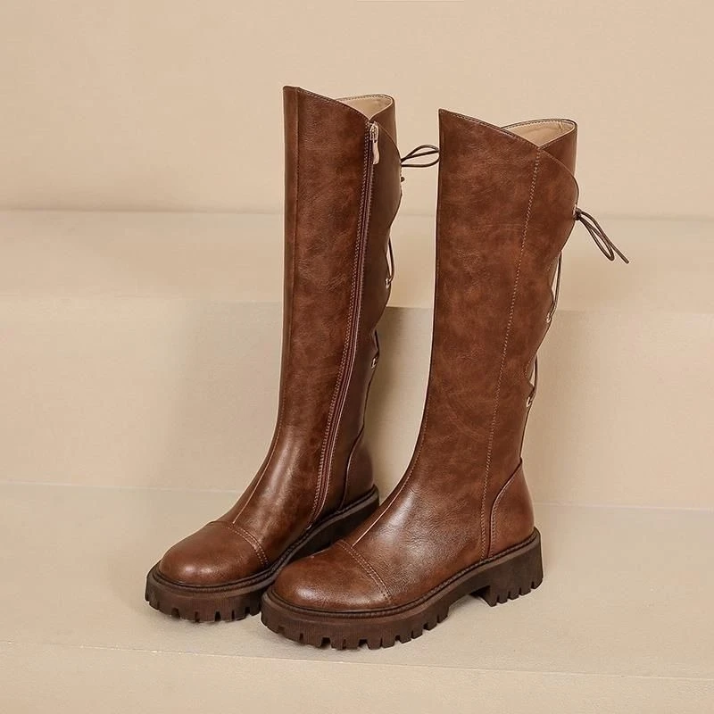 Lange Damenstiefel aus braunem – Women'S Shoes Trending 2025 Bewertung und Preis